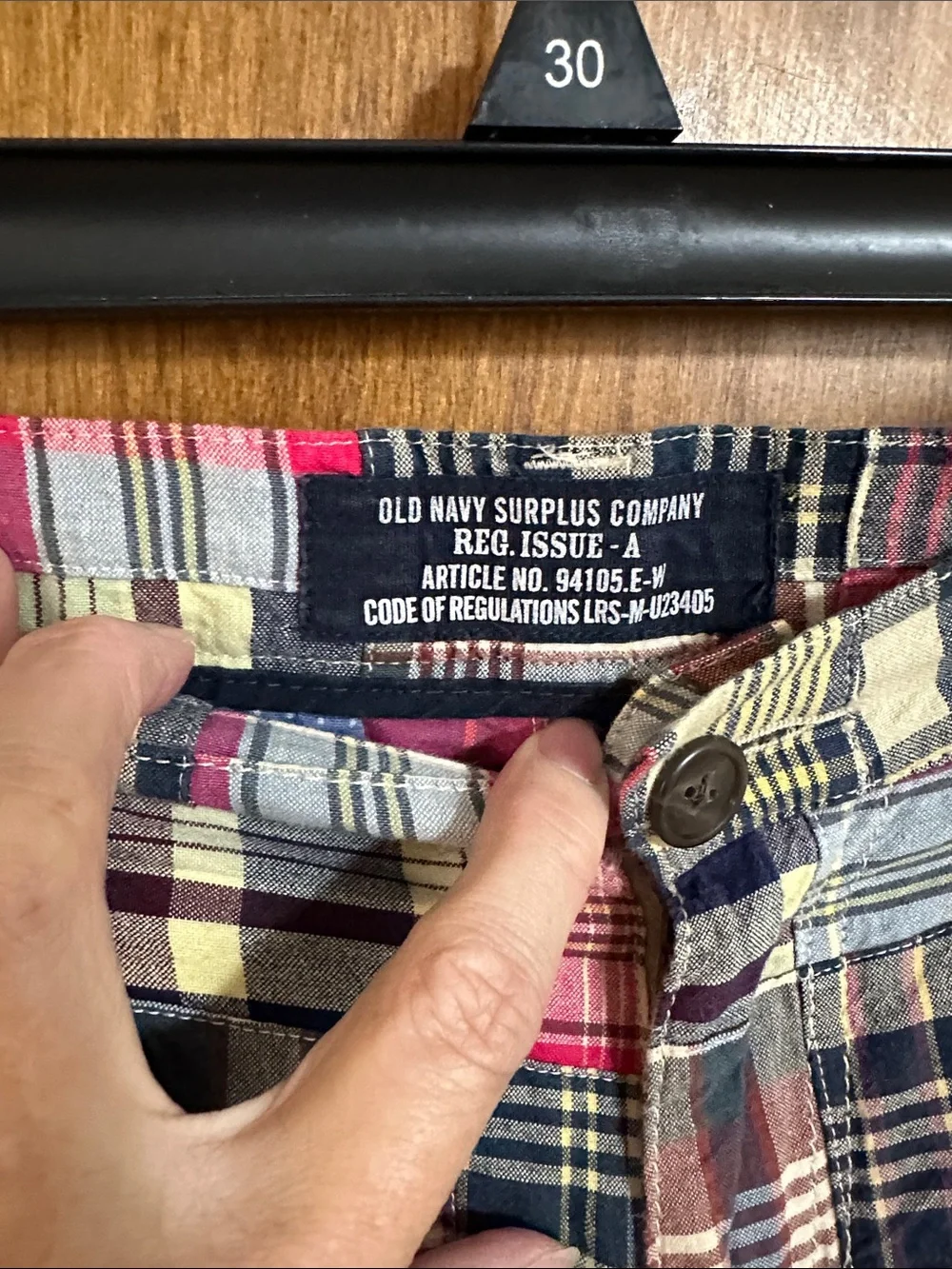 Old Navy Multicolor Patchwork Plaid Men’s Shorts